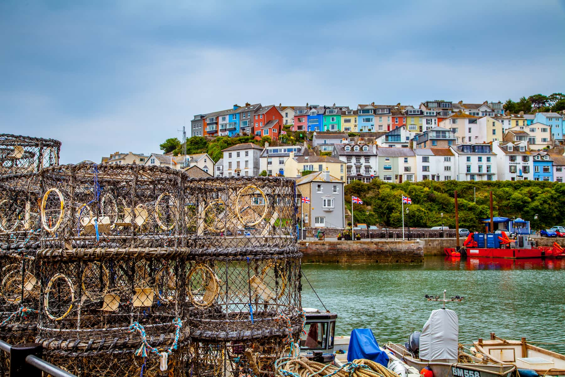 harbour lobster pots image