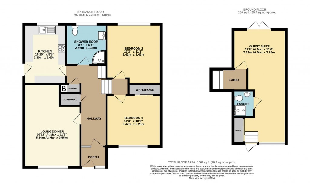 Floorplans For Summerlands Close, Brixham