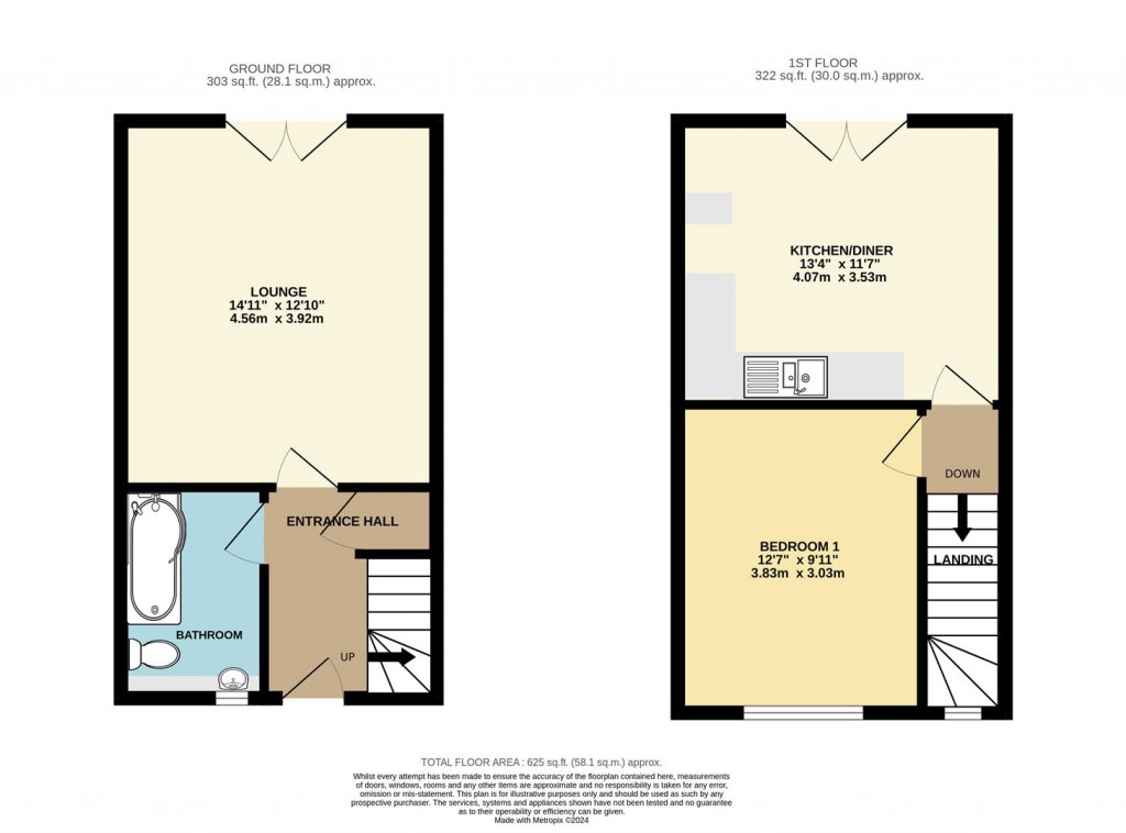 Floorplans For Overgang Road, Brixham
