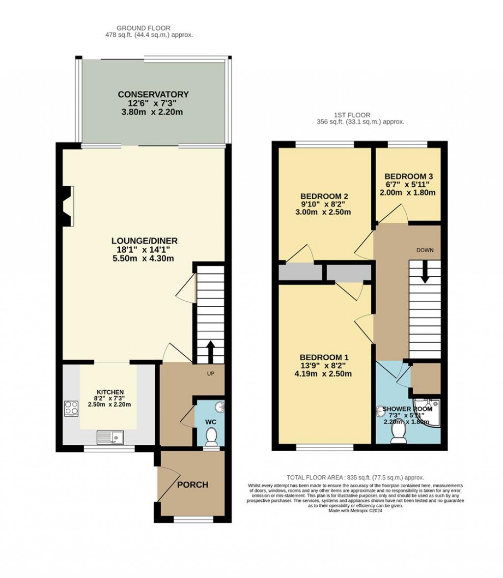 Floorplans For Cumber Drive, Brixham