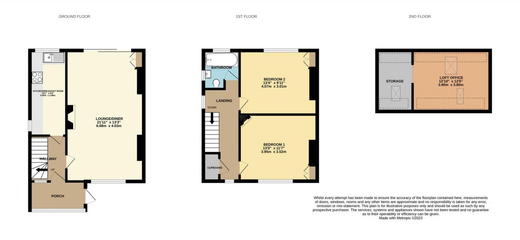 Floorplans For Packhall Lane, Brixham