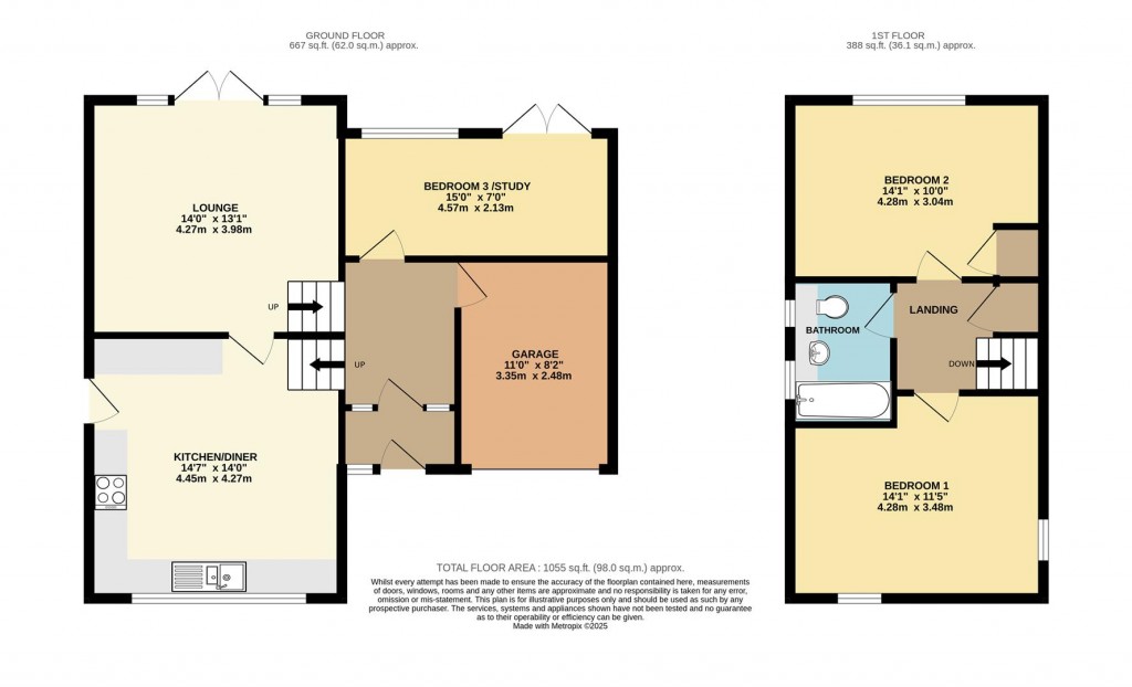 Floorplans For Deep Dene Close, Brixham