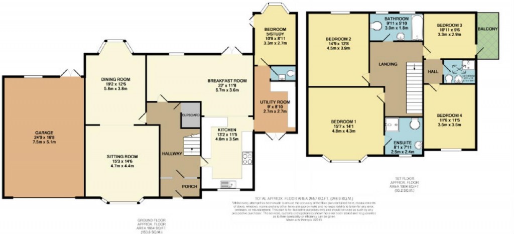 Floorplans For Holwell Road, Central Area, Brixham