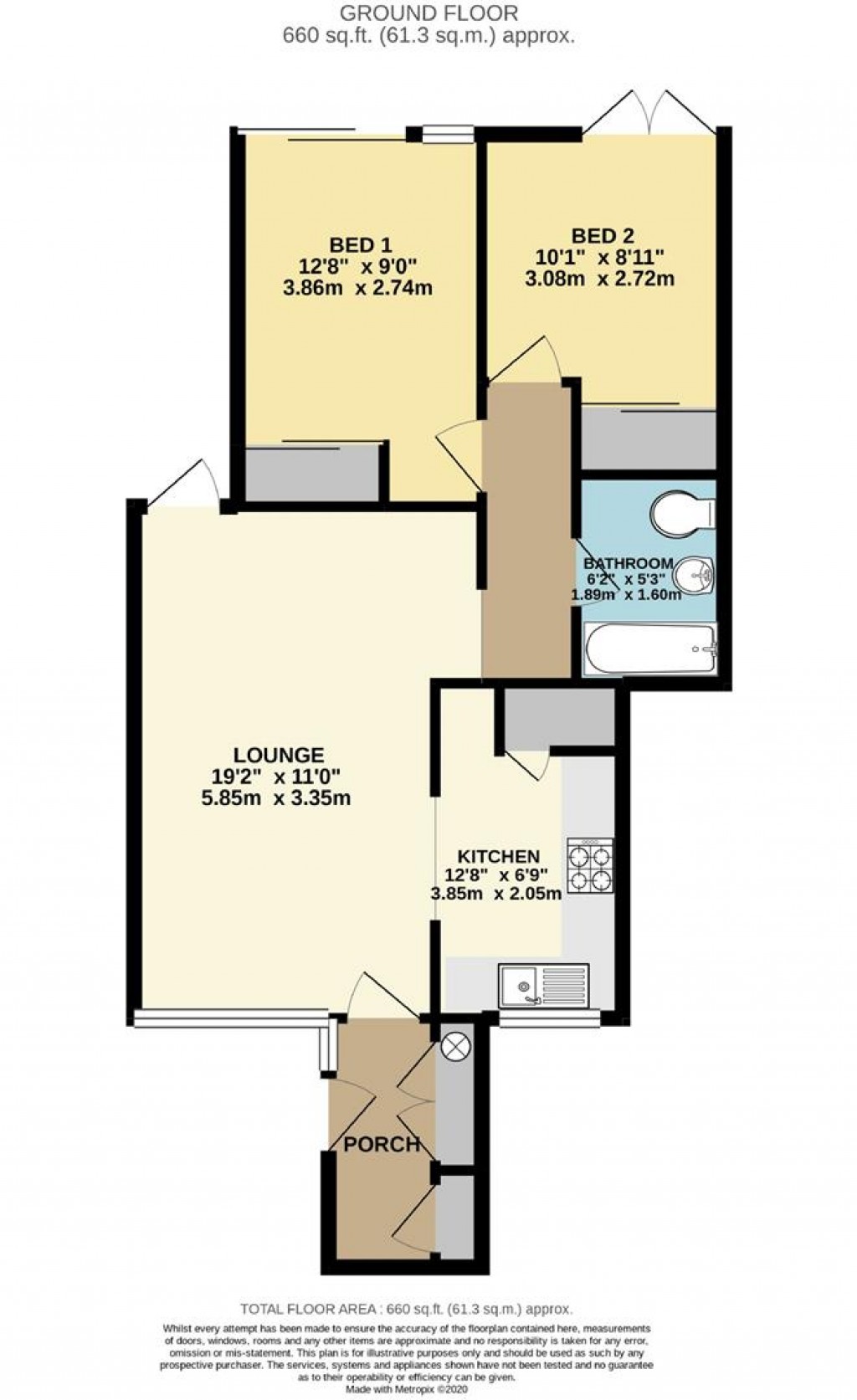 Floorplans For Marina Close, Wall Park, Brixham