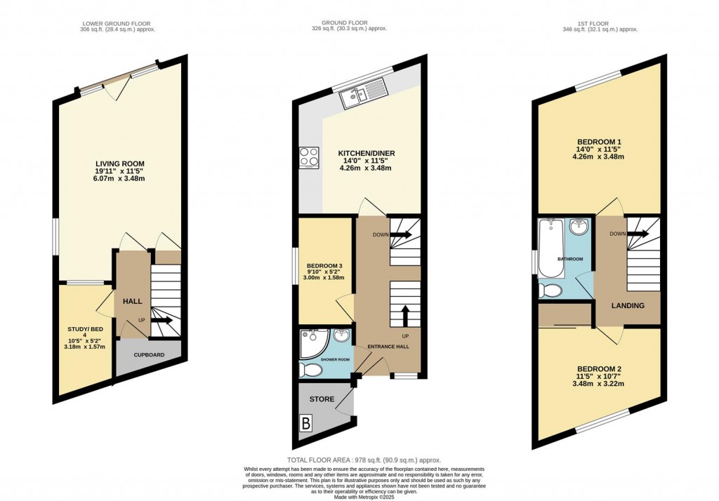 Floorplans For Lower Manor Road, Brixham