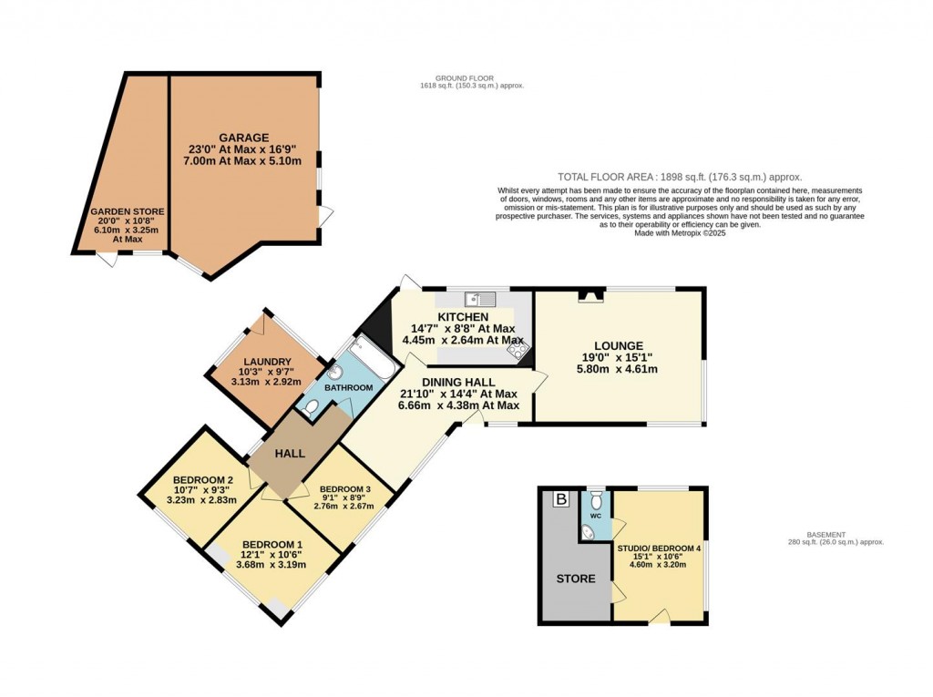 Floorplans For Summer Lane, Brixham