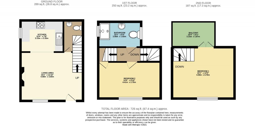 Floorplans For St Peters Hill, Brixham