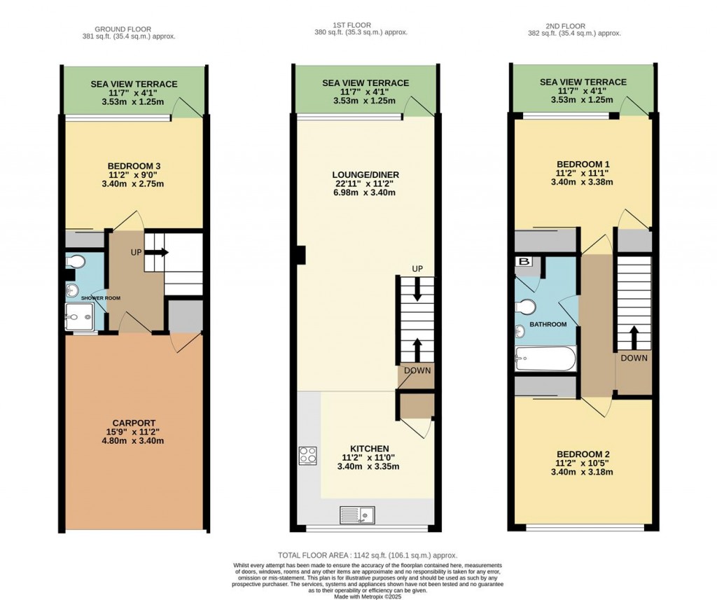 Floorplans For Heath Road, Brixham