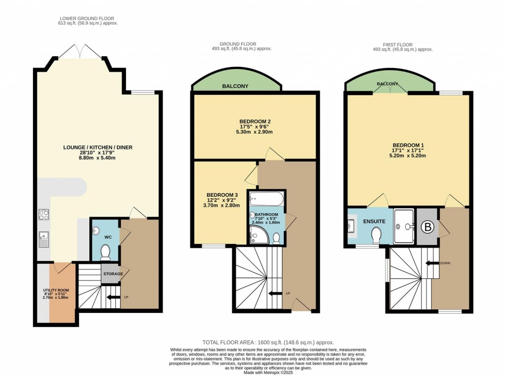 Floorplans For St. Marys Drive, Brixham