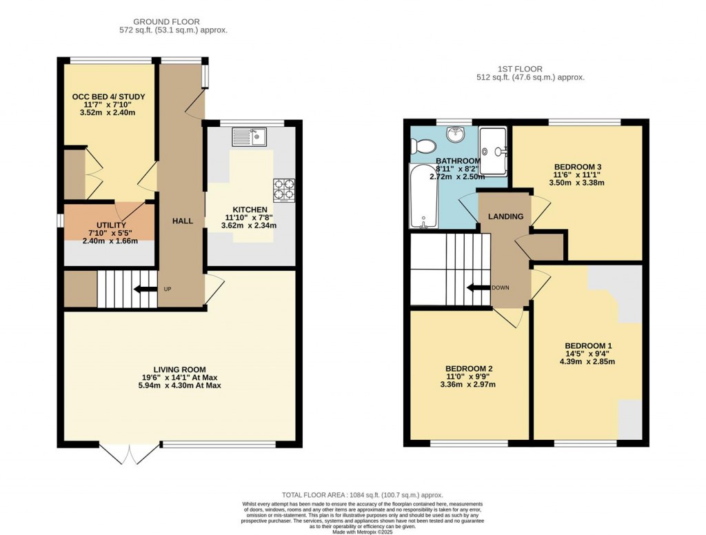 Floorplans For Burton Villa Close, Brixham