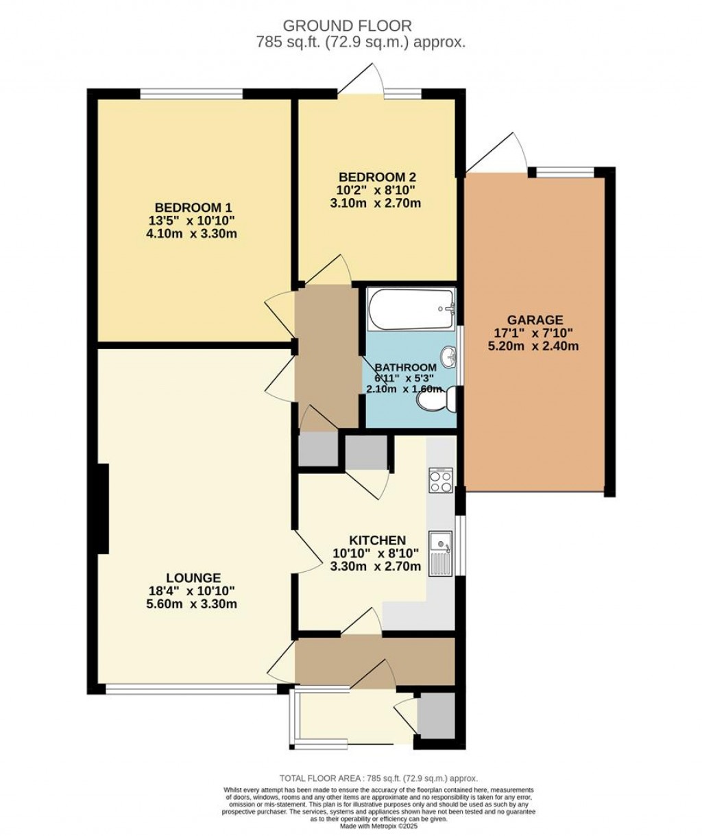 Floorplans For Speedwell Close, Brixham