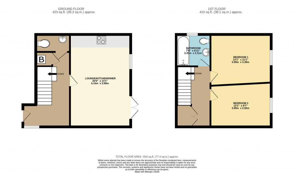 Floorplans For Cavern Road, Brixham