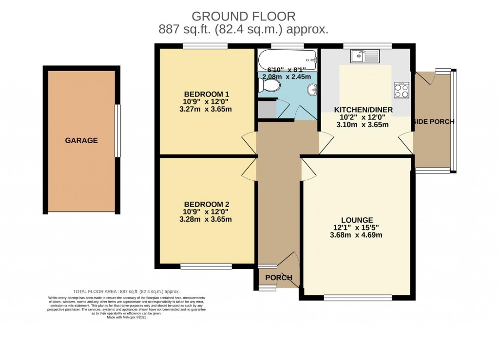 Floorplans For Golden Close, Brixham