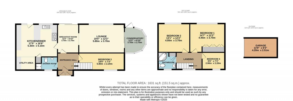 Floorplans For Quentin Avenue, Brixham