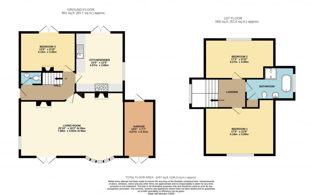 Floorplans For Mudstone Lane, Brixham