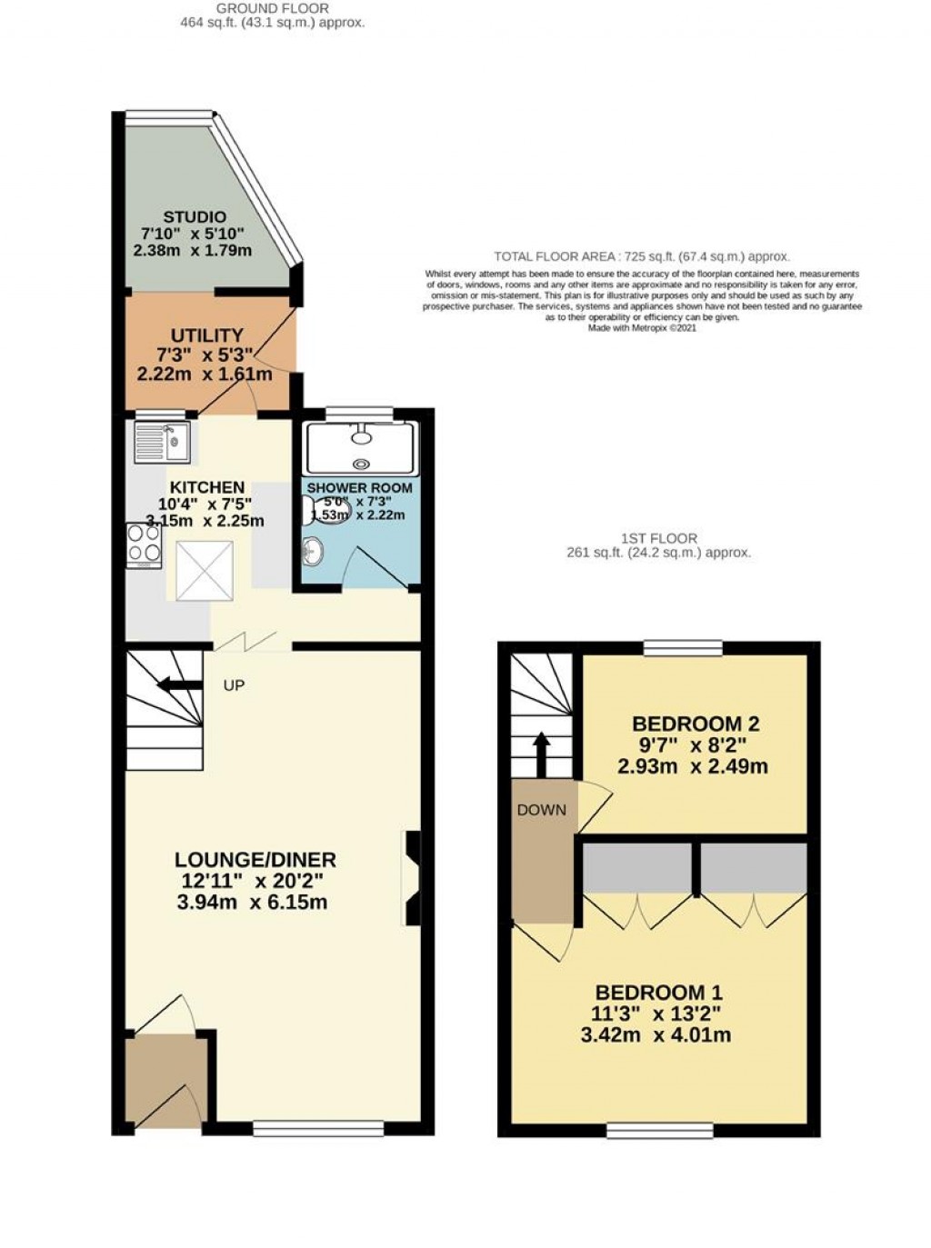 Floorplans For Milton Street, Higher Brixham, Brixham