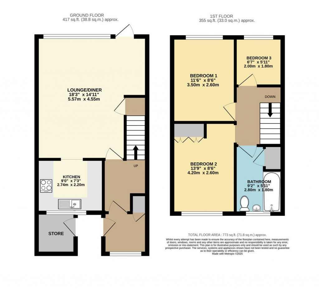 Floorplans For Cumber Drive, Brixham