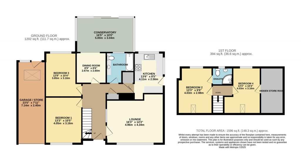 Floorplans For Lower Fowden, Paignton