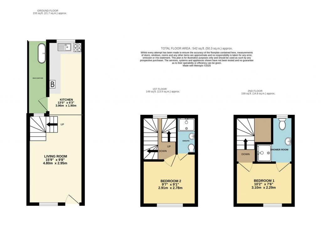Floorplans For Knick Knack Lane, Brixham