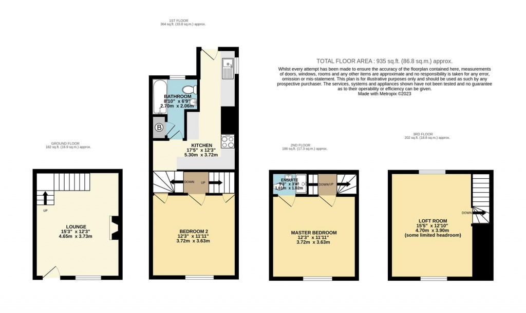 Floorplans For Higher Street, Brixham