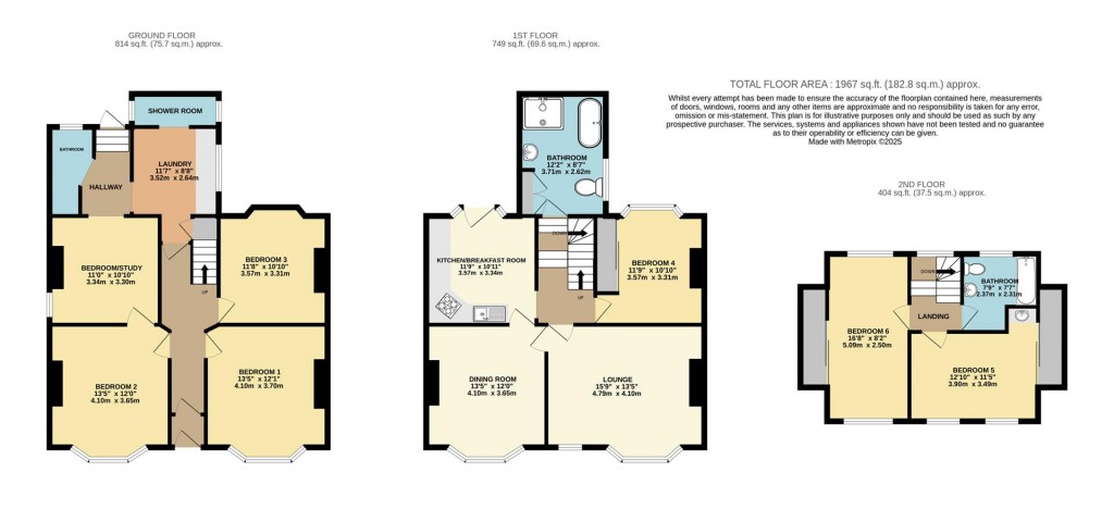 Floorplans For Heath Road, Brixham