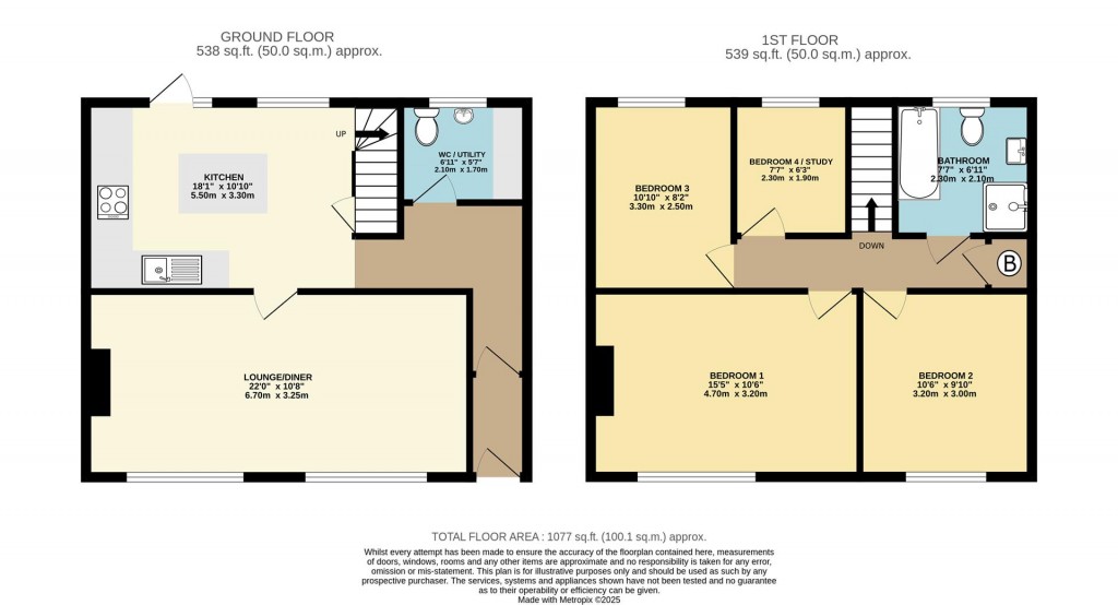 Floorplans For Wall Park Road, Wall Park, Brixham