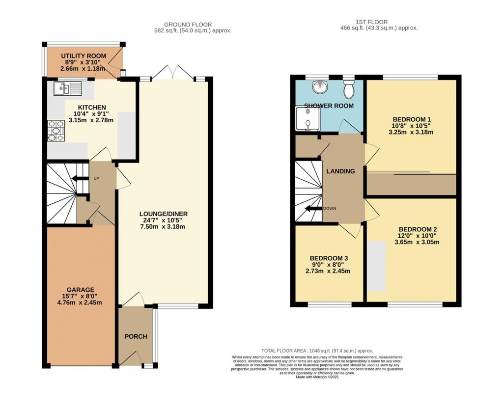 Floorplans For Springdale Close, Brixham