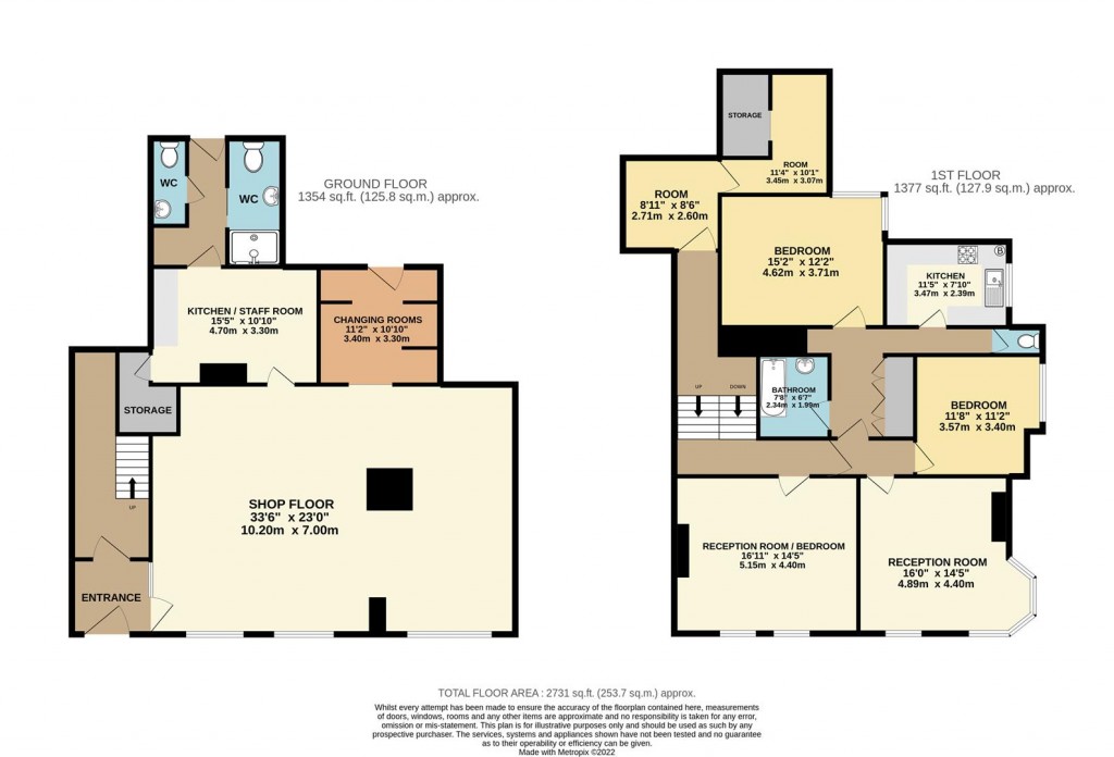Floorplans For Fore Street, Brixham
