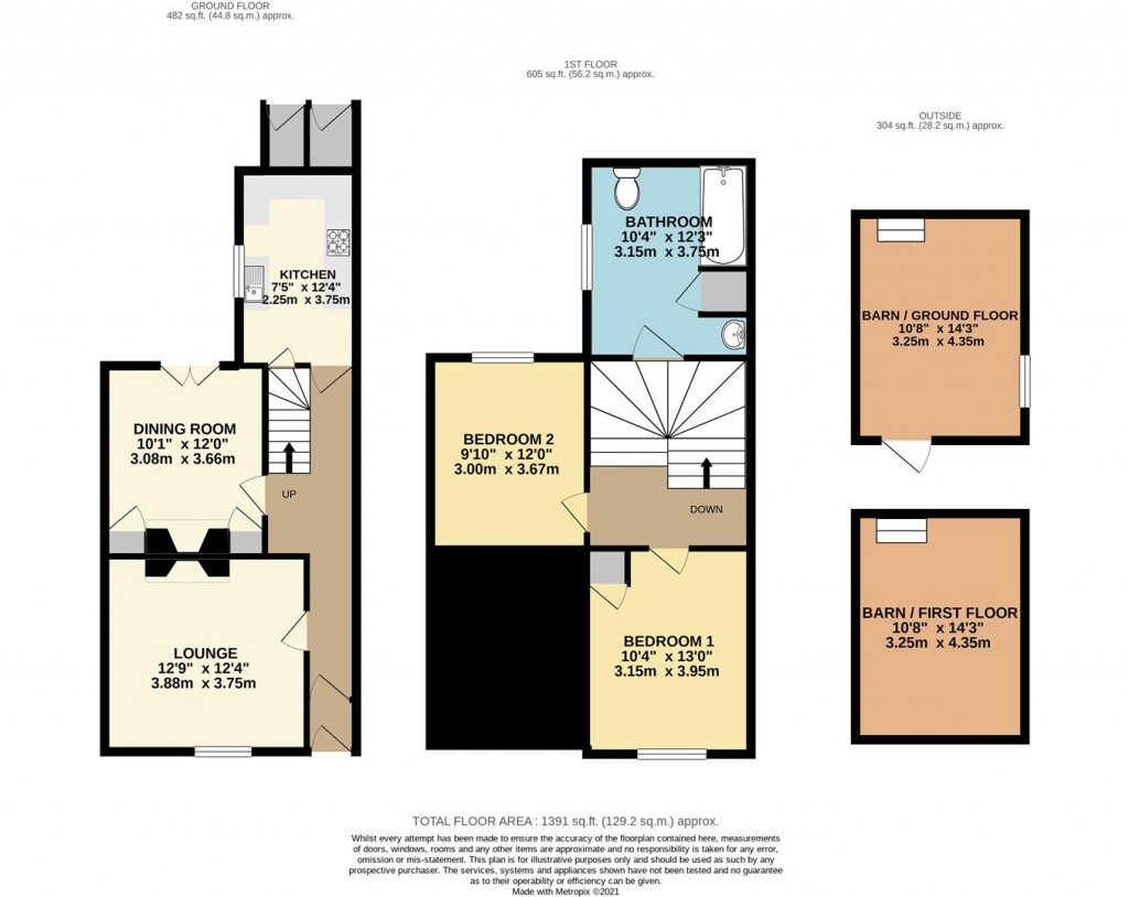 Floorplans For New Road, Central Area, Brixham