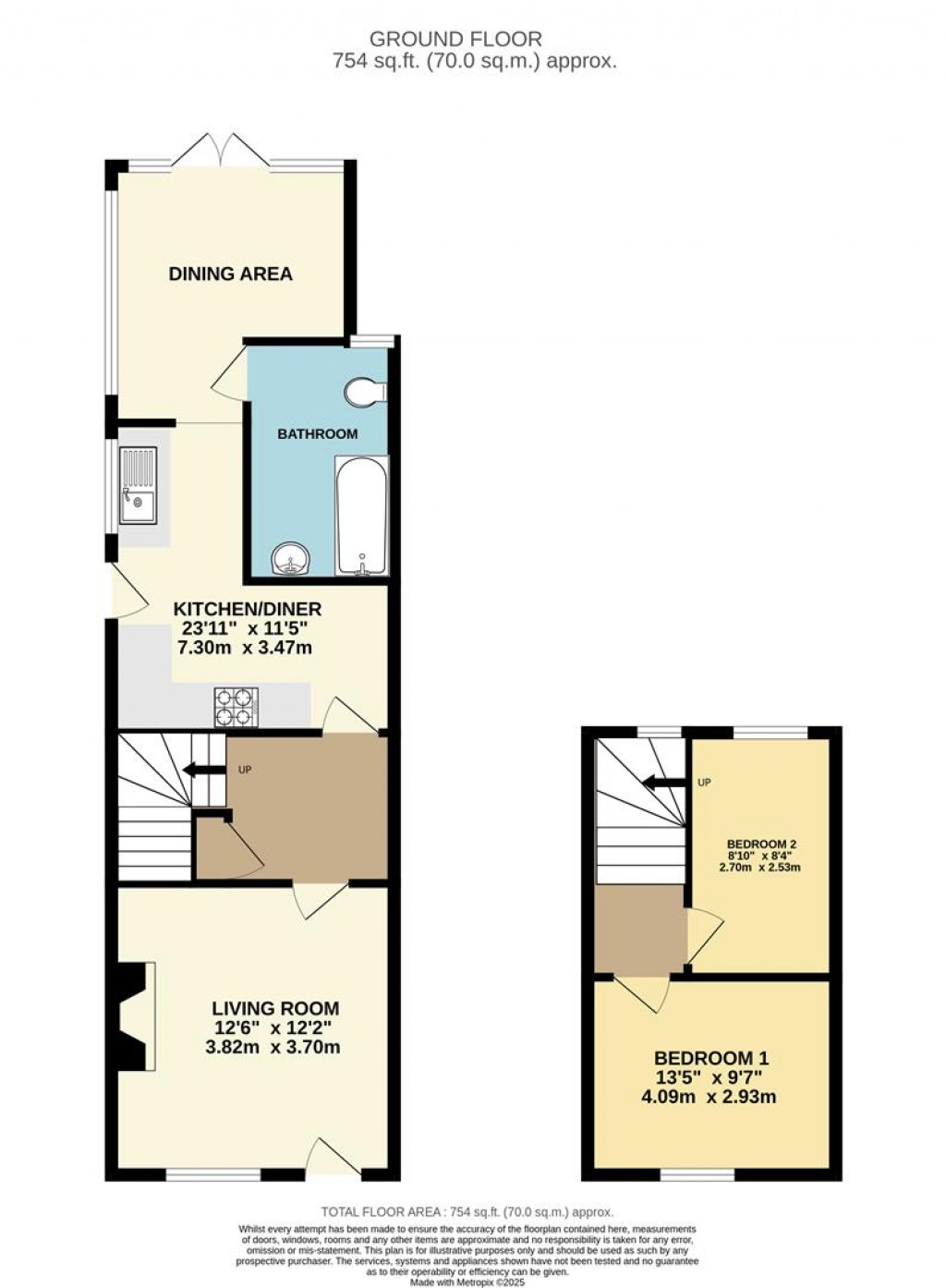 Floorplans For Milton Street, Brixham