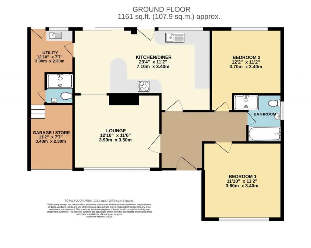 Floorplans For Barnfield Close, Galmpton, Brixham