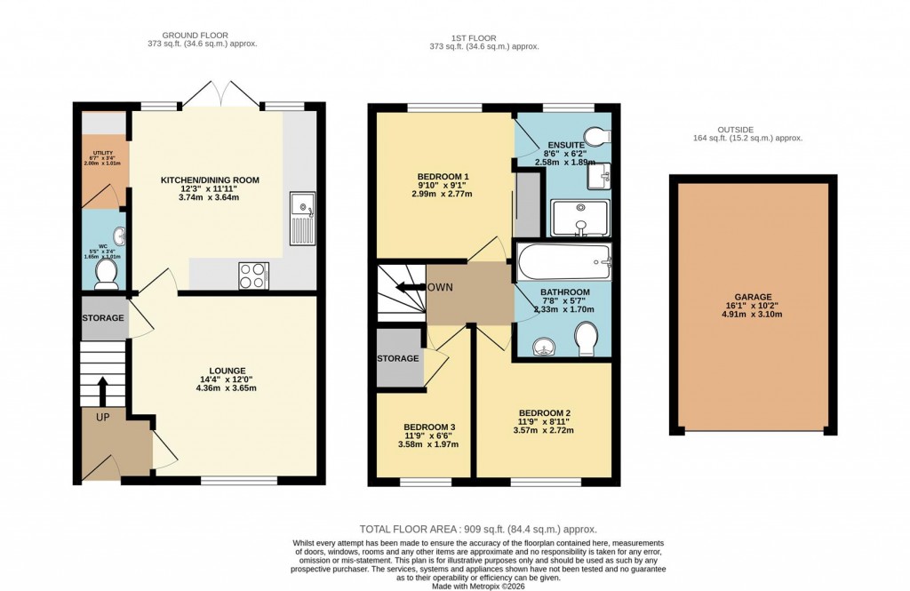 Floorplans For Regard Close, Brixham
