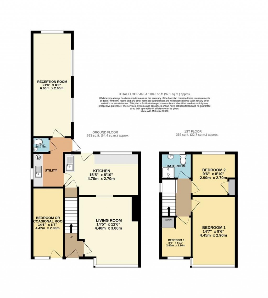 Floorplans For Penn Meadows, Brixham