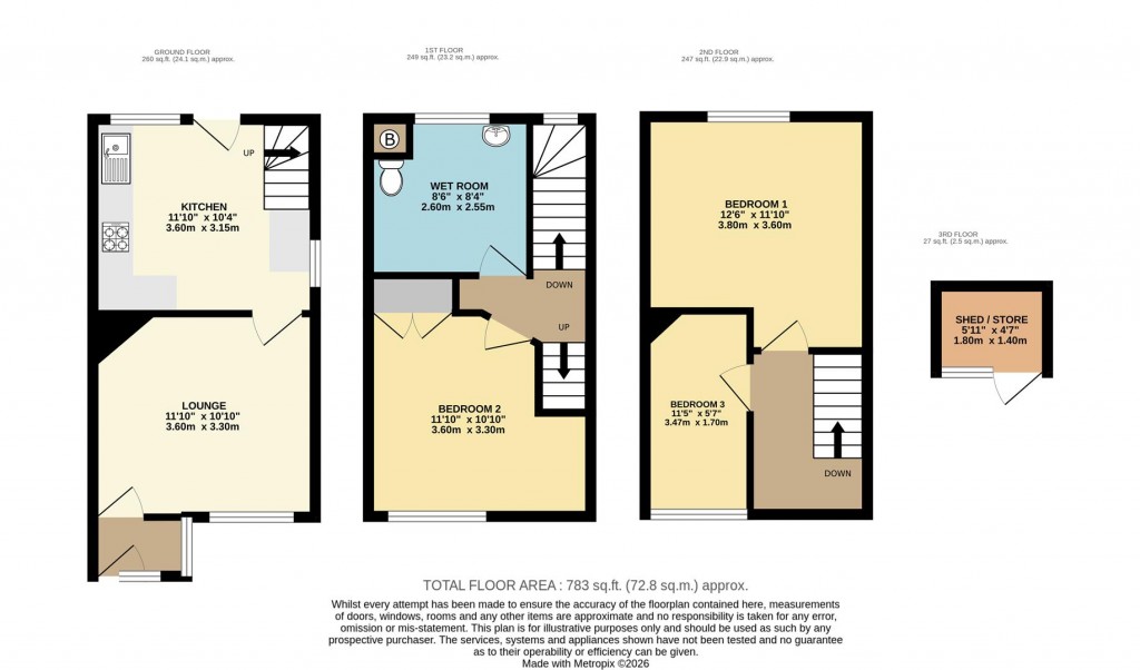 Floorplans For Church Street, Brixham