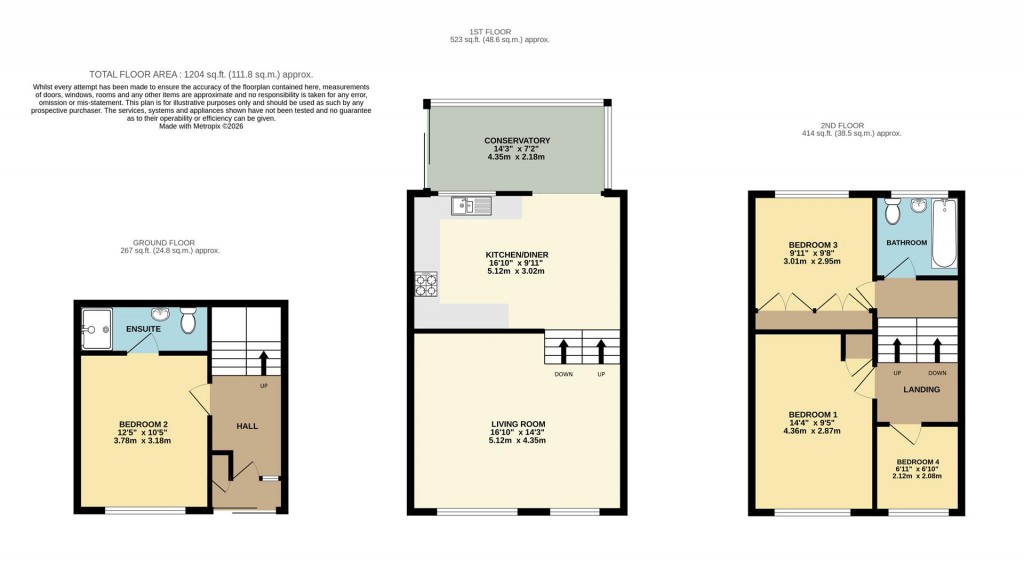 Floorplans For Elm Road, Brixham