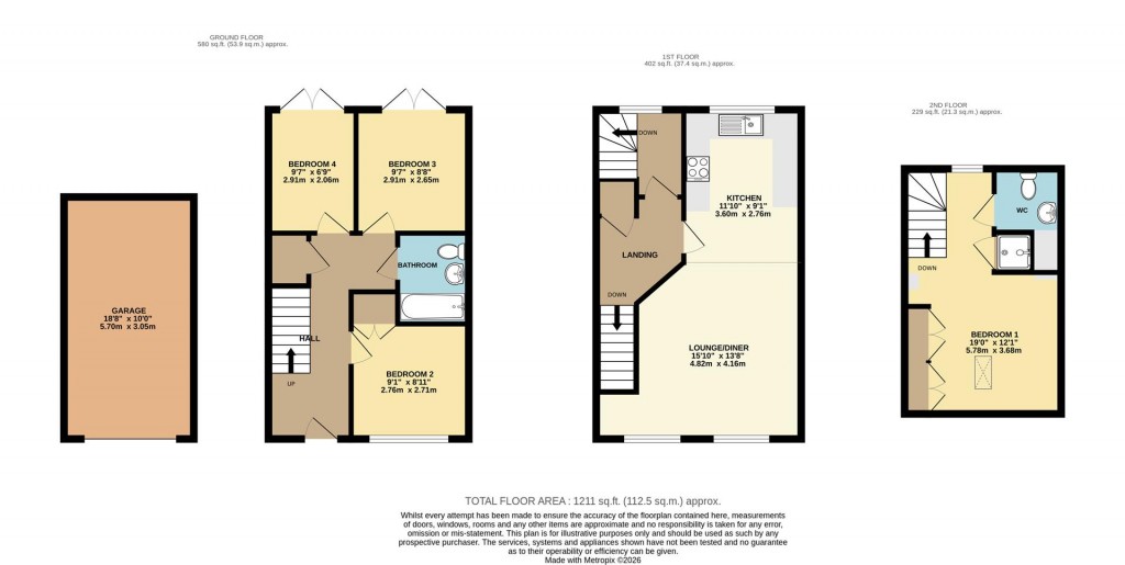 Floorplans For Ferrymans View, Hillhead, Brixham