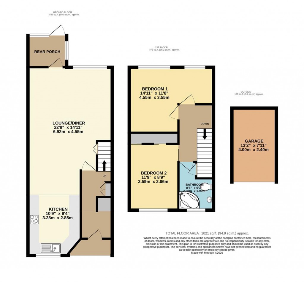 Floorplans For Cumber Close, Brixham
