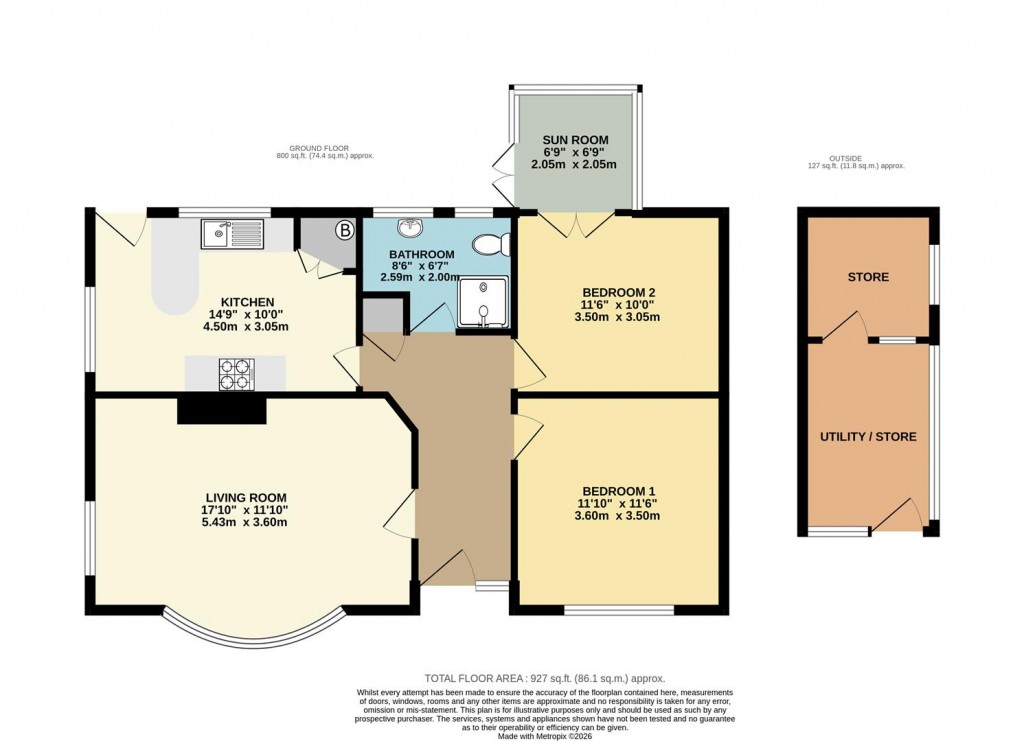 Floorplans For Beverley Rise, Brixham