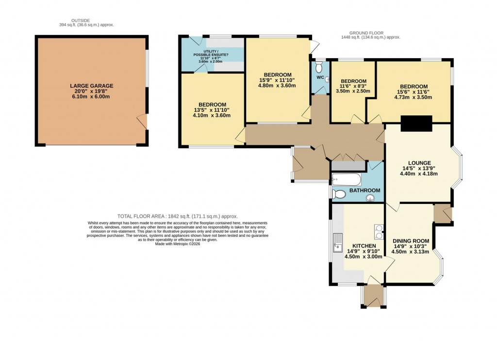 Floorplans For Hillhead, Brixham