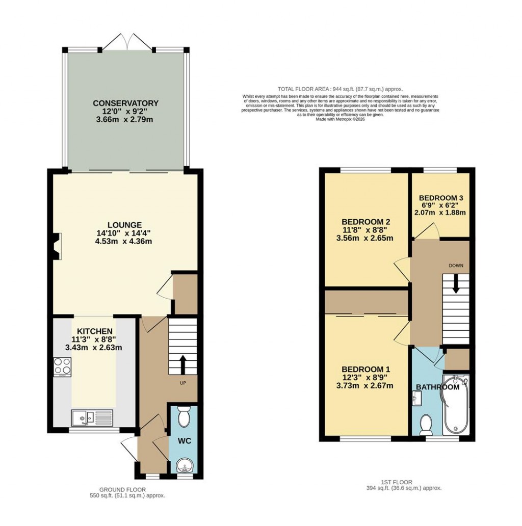 Floorplans For Cumber Drive, Brixham