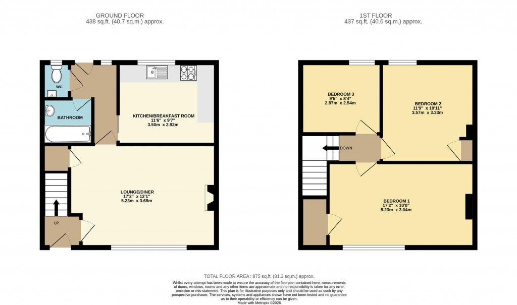 Floorplans For Garlic Rea, Brixham