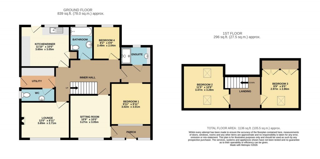 Floorplans For Windmill Road, Brixham