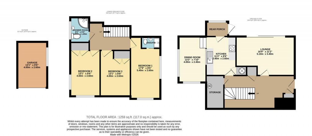 Floorplans For Summerlands Close, Brixham