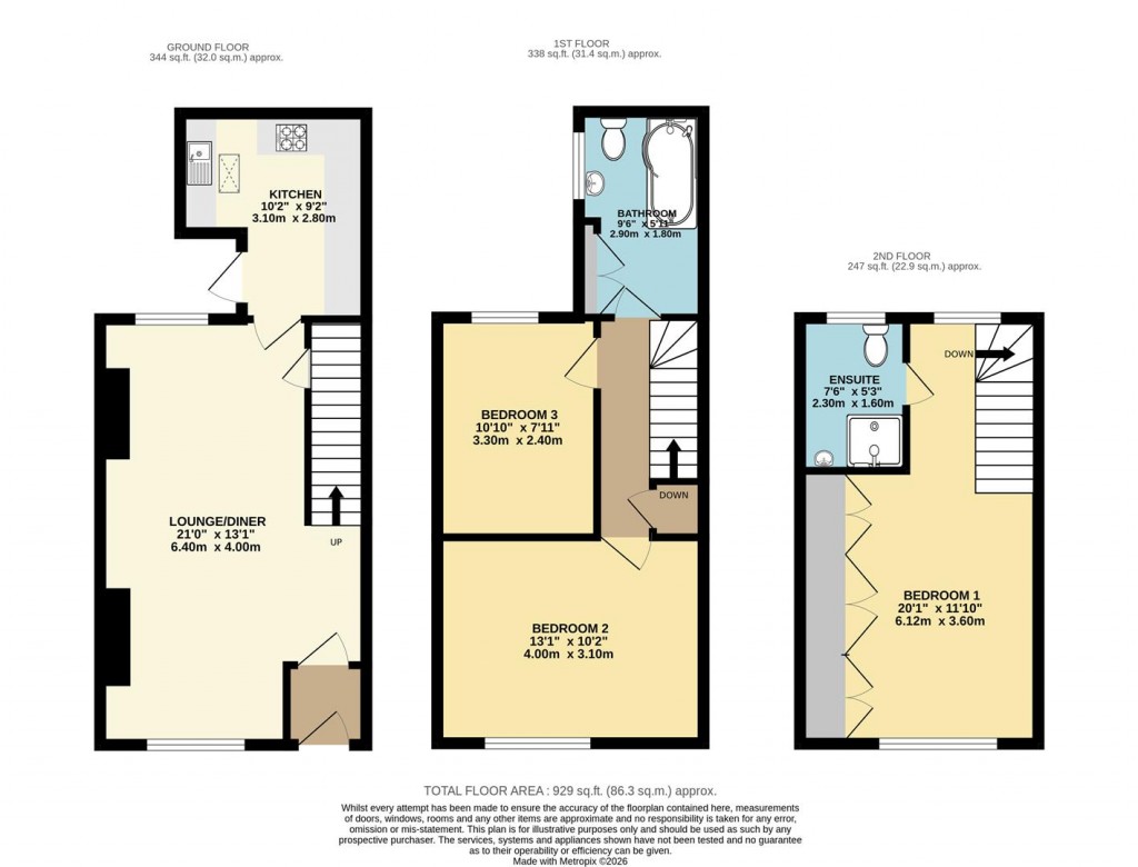 Floorplans For Mount Pleasant Road, Brixham