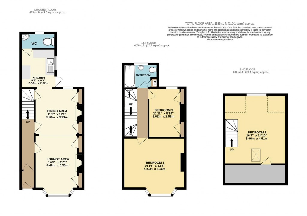 Floorplans For Glenmore Road, Central Area, Brixham