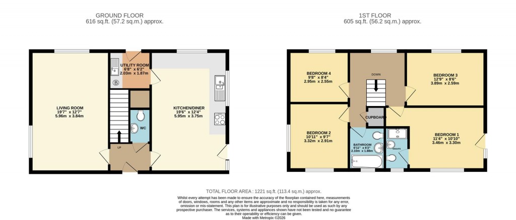 Floorplans For Kings Drive, Stoke Gabriel, Totnes