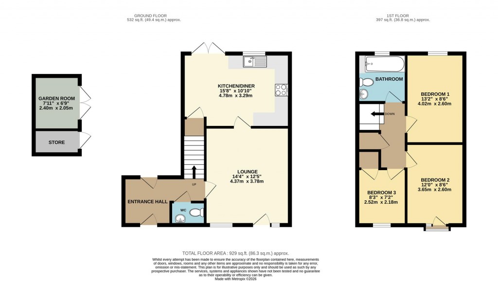 Floorplans For The Ridings, Stoke Gabriel, Totnes