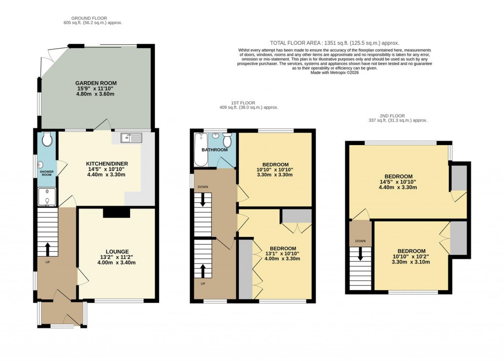 Floorplans For Elizabeth Avenue, Brixham