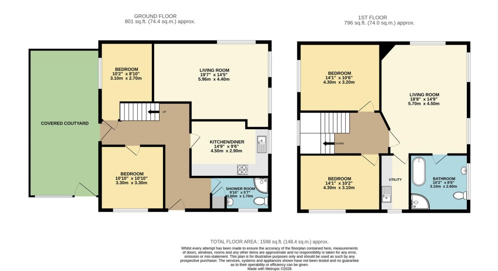 Floorplans For Pillar Avenue, Brixham