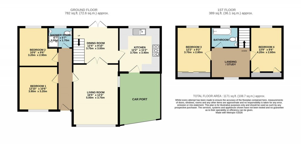 Floorplans For Elliott Grove, Brixham